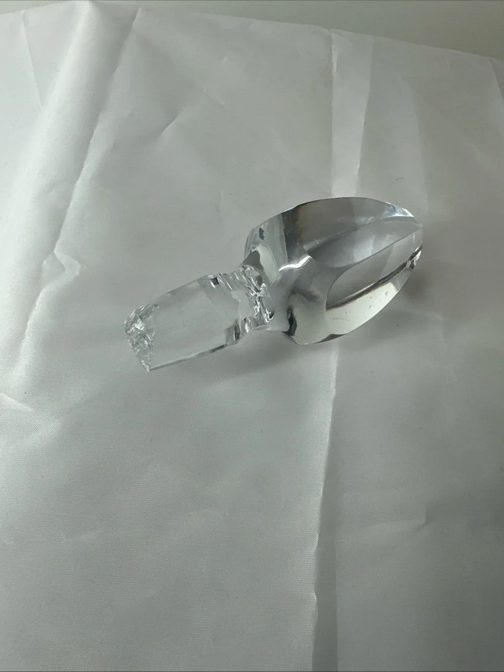 Vintage Cut Lead Crystal Wine Spirits‎ Decanter with Faceted Stopper Clear 9.5in